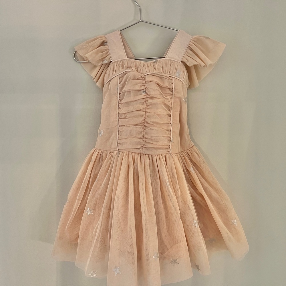 Stella McCartney Kids Peach Lace Dress